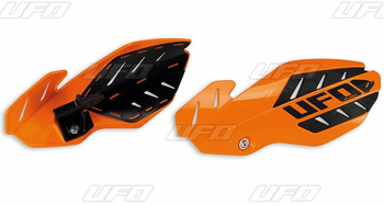 UFO OSŁONY RĄK (HANDBARY) FLAME KTM SX 125 '14-'15, EXC 125 '14-'16, KOLOR POMARAŃCZOWY (Z MOCOWANIAMI)