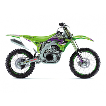 BLACKBIRD KOMPLET NAKLEJEK (OKLEIN) KAWASAKI KX 450F '09-'11 DREAM 5 KOLOR ZIELONY CZARNY