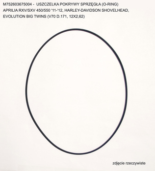 ATHENA USZCZELKA POKRYWY SPRZĘGŁA APRILIA RXV/SXV 450/550 '11-'12, HARLEY-DAVIDSON SHOVELHEAD, EVOLUTION BIG TWINS (V70 D.171, 12X2,62) (O-RING)