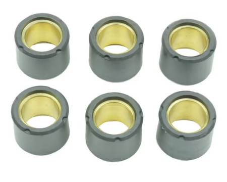 ATHENA ROLKI WARIATORA 6 SZT. 19X15,5 MM 6,4 GR. DERBI ATLANTIS/GP1/DNA/RUNNER/TYPHOON 50, PIAGGIO FLY/FREE/LIBERTY/NRG/ZIP/VESPA ET2/ET4/LX 50