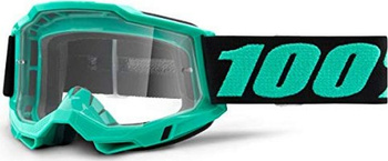 100 PROCENT GOGLE MODEL ACCURI 2 TOKYO - CLEAR LENS - KOLOR SELEDYNOWY/CZARNY SZYBKA PRZEŹROCZYSTA