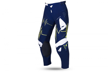 UFO SPODNIE ADRENALINE SLIM CROSS KOLOR NIEBIESKI BIAŁY ŻÓŁTY NEON ROZMIAR M / EU50 / US32 - OFERTA SPECJALNA