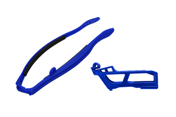 UFO 2024/11 KOMPLET ŚLIZG + PROWADNICA ŁAŃCUCHA YAMAHAYZF 450 '23-'25, YZF 250 '24-'25 KOLOR NIEBIESKI (YA04898089 + YA04806089)