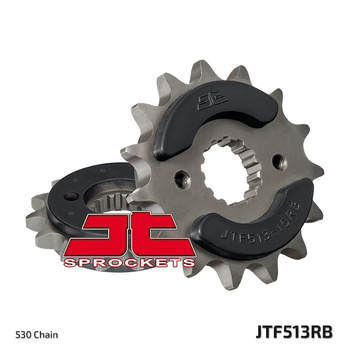 JT ZĘBATKA PRZEDNIA 513 17 Z GUMĄ SUZUKI GSXR 1000/1300, TL 1000 (51317JTRB) \ (ŁAŃC. 530) - MOŻE BYĆ ZASTĄPIONA PRZEZ JTF519.17