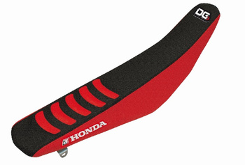 BLACKBIRD POKROWIEC / POSZYCIE NA SIEDZENIE HONDA CRF 250R '18-'21, CRF 450R '17-'20, CRF 450X '17-'23 DOUBLE GRIP 3 KOLOR CZARNY CZERWONY