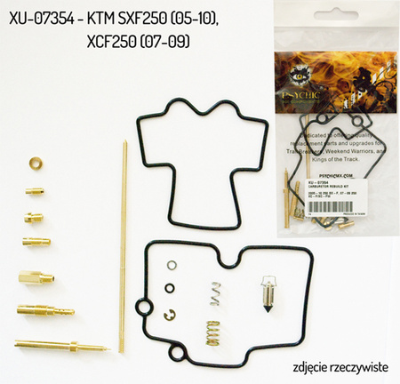 PSYCHIC ZESTAW NAPRAWCZY GAŹNIKA KTM SXF 250 '05-'10, XCF 250 '07-'09 (26-1520) (NA 1 GAŹNIK)