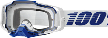 100 PROCENT GOGLE MODEL ARMEGA BLUE - CLEAR LENS - KOLOR NIEBIESKI SZYBKA PRZEŹROCZYSTA
