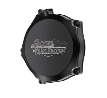 ACCEL POKRYWA SPRZĘGŁA ALUMINIOWA (Z USZCZELKĄ) KAWASAKI KXF 250 '09-'17 KOLOR CZARNY