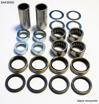 BEARING WORX ZESTAW NAPRAWCZY WAHACZA KTM SX/SXF '04-'15 ,EXC/EXCF '04-'16 , HUSQVARNA TE/FE '11-'16,HUSABERG TE/FE '11-'14, (28-1168) (TULEJKI 17X22X48MM-2SZT, ŁOŻYSKA 22X28X16MM-4SZT)