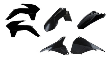 POLISPORT WYPRZEDAŻ KOMPLET PLASTIKÓW KTM EXC/EXC-F '14-'16 KOLOR CZARNY