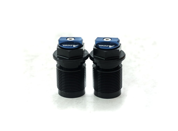 ACCEL KOREK DOLNY AMORTYZATORA PRZEDNIEGO Z REGULACJĄ HONDA CRF 450R 09-14; YAMAHA YZ 125/250/X '08-20, YZF 250/450/X '08-20, WRF 250 '15-20, WRF 450 '12-20; KAWASAKI KXF 450 '08-14, SUZUKI RMZ 250 '19 KOLOR NIEBIESKI (KPL.-2SZT.) - PROMOCJA