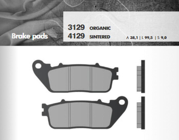 BRENTA KLOCKI HAMULCOWE KH488 SPIEK METALICZNY (ZŁOTE) (FT 4129)