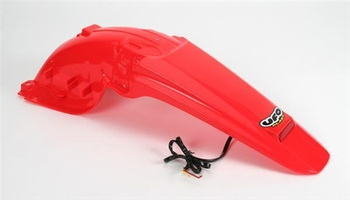 UFO BŁOTNIK TYŁ HONDA CRF 450X '05-'09 Z LAMPKĄ LED KOLOR CZERWONY