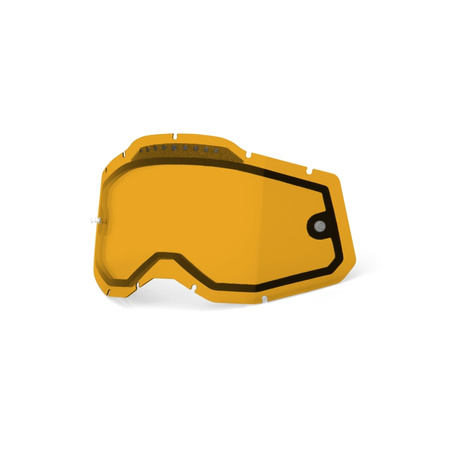 100 PROCENT RC2/AC2/ST2 REPLACEMENT LENS - VENTED DUAL PANE PERSIMMON, SZYBA/SZYBKA/SZYBKA DO GOGLI RACECRAFT 2/ACCURI 2/STRATA2 PODWÓJNA WENTYLOWANA KOLOR ZŁOTY STARY KOD: 51008-605-01
