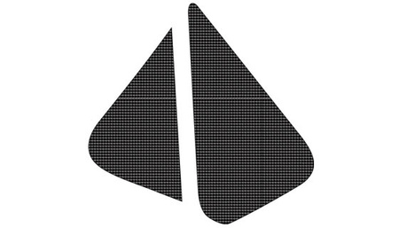 BLACKBIRD WYPRZEDAŻ KOMPLET NAKLEJEK (OKLEIN) NA PUSZKĘ FILTRA KAWASAKI KXF 250/450 '06-'08 (CARBON LOOK)