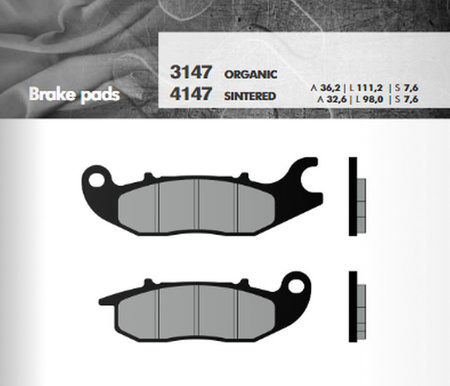 BRENTA KLOCKI HAMULCOWE KH375 SPIEK METALICZNY (ZŁOTE) (FT 4147)