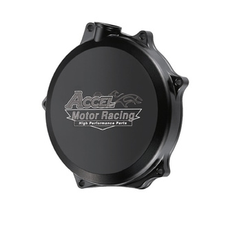ACCEL POKRYWA SPRZĘGŁA ALUMINIOWA (Z USZCZELKĄ) SUZUKI RMZ 250 '07-'16 KOLOR CZARNY