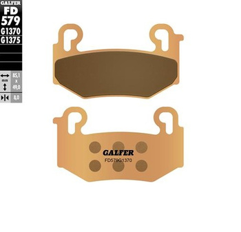 GALFER KLOCKI HAMULCOWE KH779 SPIEK METALICZNY (ZŁOTE) SRTEET BMW R 1300GS '23-'25, R 1300GS TRIPLE BLACK '23-'25; R 1300GS TROPHY '23-'25