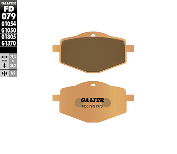 GALFER KLOCKI HAMULCOWE KH101 SPIEK METALICZNY (ZŁOTE) STREET