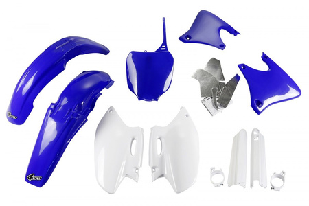 UFO KOMPLET PLASTIKÓW (FULL KIT) Z OSŁONAMI TELESKOPÓW (AMORTYZATORÓW) YAMAHA YZF 426 '00-'02 KOLOR OEM (NIEBIESKI/BIAŁY) (YA289E999)