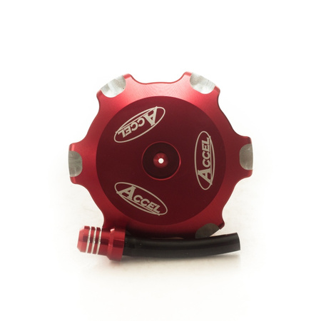 ACCEL KOREK WLEWU PALIWA HONDA CRF 250R '18-20, CRF 450R '17-20 KOLOR CZERWONY - PROMOCJA