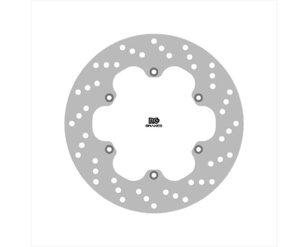 NG TARCZA HAMULCOWA TYŁ APRILIA AF1 125 '88-'93 (240X124X5MM) (6X6,25MM)