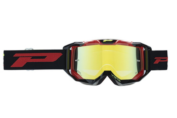 PROGRIP 2024/11 GOGLE PG3303-125 FL VISTA KOLOR CZARNY CZERWONY (SZYBA ŻÓŁTA PG3347 LIGHT SENSITIVE, ANTISCRATCH, NO FOG, ANTI UV + SZYBA PG3310 GRATIS) (PZ3303-125 FL)