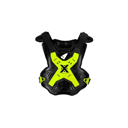 UFO 2024/09 OSŁONA KLATKI PIERSIOWEJ X-CONCEPT KOLOR CZARNY / ŻÓŁTY FLUO ROZMIAR UNI (CE LEVEL 2) - ZASTĘPUJE PT02272DFLU - KOLEKCJA 2024