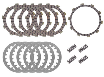 PSYCHIC 2024/08 TARCZE, PRZEKŁADKI I SPRĘŻYNY SPRZĘGŁOWE (KOMPLET) YAMAHA TT 225 '86-'87, TT-R 225 '99-'04, XT 225 '92-'07, TT-R 230 '05-'23, XT 250 '80-'84 (DRC229)