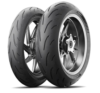 MICHELIN KOMPLET OPON (CAI988009/24) 120/70ZR17 POWER 6 (58W) M/C TL PRZÓD DOT 2024 + (CAI946862/24) 200/55ZR17 POWER 6 (78W) M/C TL TYŁ DOT 2024 + KUBEK TERMICZNY OLEK MOTOCYKLE