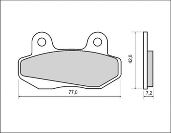 BRENTA KLOCKI HAMULCOWE KH086 (ORGANIC)