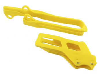 POLISPORT PROWADNICA I ŚLIZG ŁAŃCUCHA (KOMPLET) SUZUKI RMZ 250 '12-'18 KOLOR ŻÓŁTY