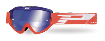 PROGRIP GOGLE PG3450-338 FL RIOT KOLOR NIEBIESKI / CZERWONY (SZYBA PG3246 NIEBIESKA LUSTRZANA, ANTISCRATCH, NO FOG, ANTI UV) (3450-338 FL)