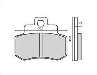 BRENTA KLOCKI HAMULCOWE KH356 (ORGANIC) (KYMCO)