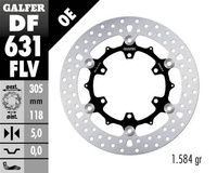 GALFER TARCZA HAMULCOWA PRZÓD BMW K100/K1100/R850/R1100 (305X118X5)