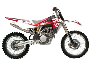 BLACKBIRD KOMPLET NAKLEJEK (OKLEIN) HUSQVARNA TE/TC 250/450/510 '05-'07 DREAM 4 KOLOR CZERWONY BIAŁY