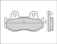 BRENTA KLOCKI HAMULCOWE KH323/2 (ORGANIC)