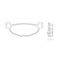 BRENTA KLOCKI HAMULCOWE KH408 SPIEK METALICZNY (ZŁOTE) (FT 4078)