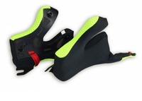 UFO POLICZKI/CHEEK PADS DO KASKU DIAMOND Z SYSTEMEM SZYBKIEGO WYJMOWANIA KOLOR ŻÓŁTY FLUO ROZMIAR M