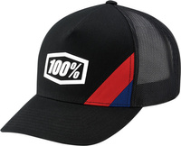 100 PROCENT X-FIT TRUCKER CAP BLACK - CZAPKA Z DASZKIEM MODEL CORNERSTONE X-FIT BLACK KOLOR CZARNY