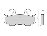 BRENTA KLOCKI HAMULCOWE KH323 / KH092 (ORGANIC)
