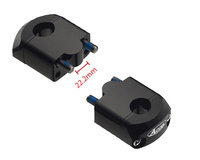 ACCEL MOCOWANIE/PODWYŻKI KIEROWNICY (DÓŁ-22,2/GÓRA-22,2MM) WYS. 35MM KOLOR CZARNY (BM-39BK22)