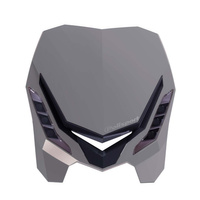 POLISPORT LAMPA PRZEDNIA MODEL E-BLAZE LED (ŻARÓWKA LED) KOLOR SZARY