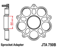 JT ADAPTER ZĘBATKI TYLNEJ DUCATI 748/796/800/848/916/1000/1100