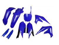 UFO KOMPLET PLASTIKÓW (FULL KIT) Z OSŁONAMI TELESKOPÓW (AMORTYZATORÓW) YAMAHA YZF 250 '19-'23, YZF 450 '18-'22 KOLOR NIEBIESKI