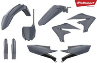 POLISPORT WYPRZEDAŻ KOMPLET PLASTIKÓW YAMAHA YZ 250F '19-'23; YZ 450F '18-'22 KOLOR SZARY