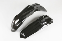 UFO KOMPLET BŁOTNIKÓW HONDA CRF 250R/RX '18-21, CRF 450R/RX '17-20, KOLOR CZARNY ( HO04680001 , HO04681001)