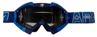 ARIETE GOGLE RIDING CROWS BASIC KOLOR GRANATOWY/NIEBIESKI, SZYBKA ANTI FOG, ANTI SCRATCH, UV, ROLL-OFF READY, GĄBKA 2 WARSTWOWA