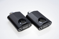 ACCEL MOCOWANIE/PODWYŻKI KIEROWNICY (28,6MM) WYS. 58,5MM ZE ŚRUBĄ M12 KOLOR CZARNY (BM-16BK28)