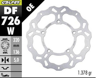 GALFER TARCZA HAMULCOWA TYŁ BMW K 1600GT '11; K 1600 GRAND AMERICA '18- (WAVE FIXED) (320X136X5MM)